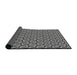 Thickness of Patterned Gray Novelty Rug, pat957