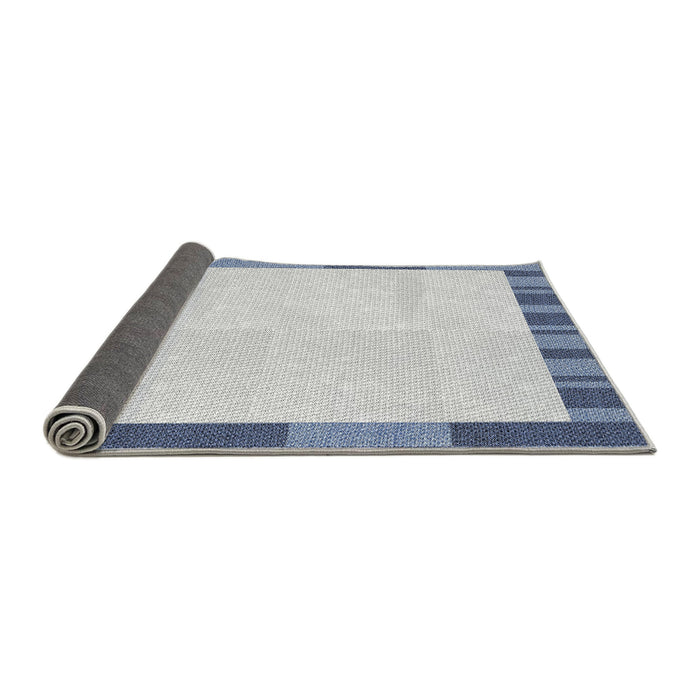 Thickness of Patterned Water Blue Novelty Rug, pat967