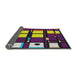 Thickness of Patterned Dark Purple Novelty Rug, pat986