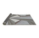 Thickness of Patterned Light Gray Novelty Rug, pat990