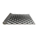 Thickness of Patterned Light Gray Novelty Rug, pat991