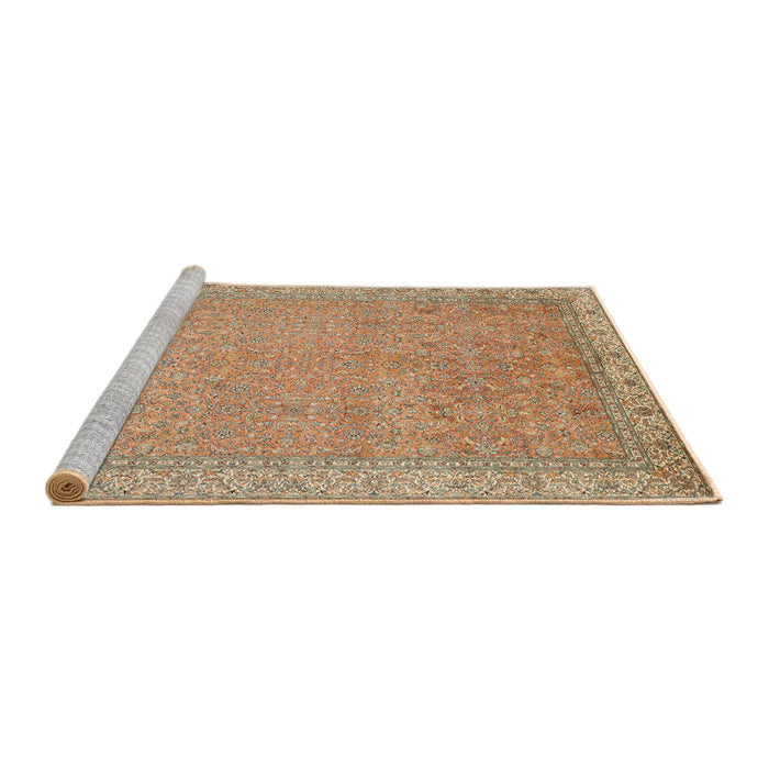 Sideview of Machine Washable Traditional Red Rug, wshtr1000