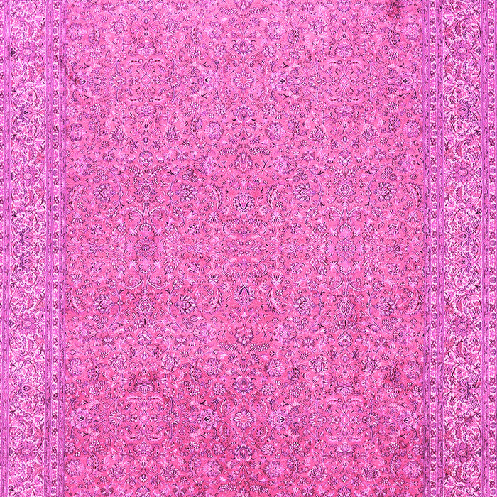 Machine Washable Persian Pink Traditional Rug, wshtr1000pnk
