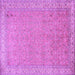 Square Persian Purple Traditional Rug, tr1000pur