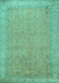 Persian Turquoise Traditional Rug, tr1000turq