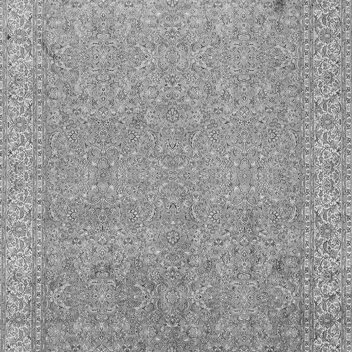 Serging Thickness of Machine Washable Persian Gray Traditional Rug, wshtr1000gry