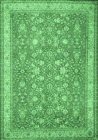 Persian Emerald Green Traditional Rug, tr1001emgrn