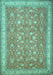 Persian Turquoise Traditional Rug, tr1001turq