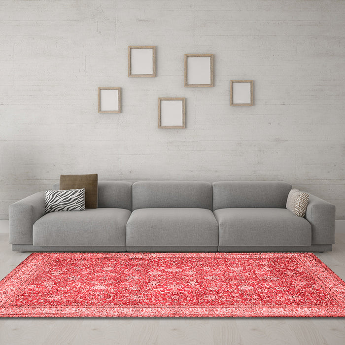 Traditional Red Washable Rugs