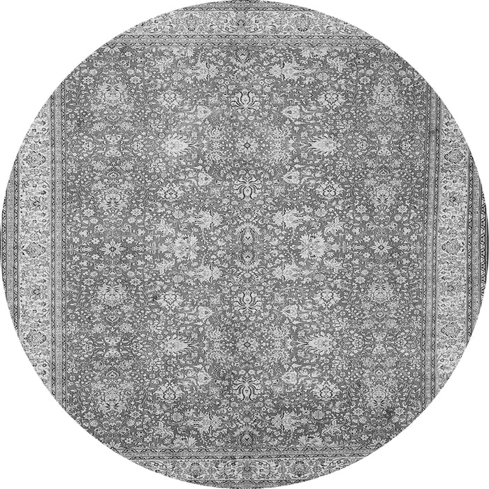 Square Persian Gray Traditional Rug, tr1001gry