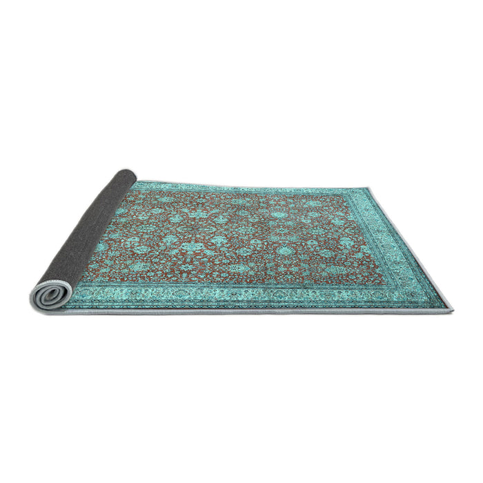 Sideview of Persian Light Blue Traditional Rug, tr1001lblu