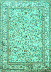 Persian Turquoise Traditional Rug, tr1002turq