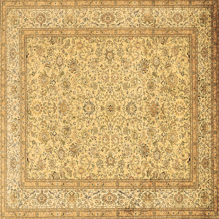 Square Persian Brown Traditional Rug, tr1002brn