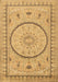 Medallion Brown Traditional Rug, tr1003brn