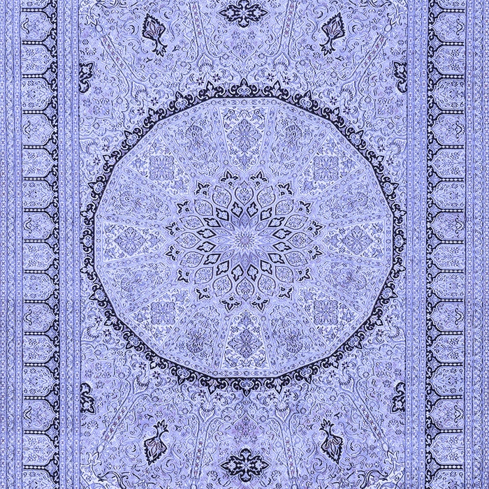 Medallion Blue Traditional Rug, tr1003blu
