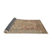 Sideview of Traditional Sienna Brown Persian Rug, tr1004