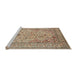 Sideview of Machine Washable Traditional Sienna Brown Rug, wshtr1004