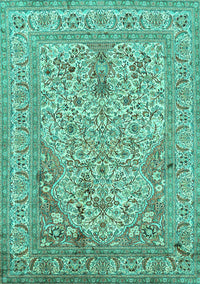 Persian Turquoise Traditional Rug, tr1004turq