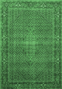 Persian Emerald Green Traditional Rug, tr1005emgrn