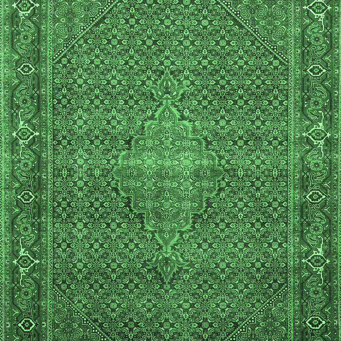 Persian Emerald Green Traditional Rug, tr1005emgrn