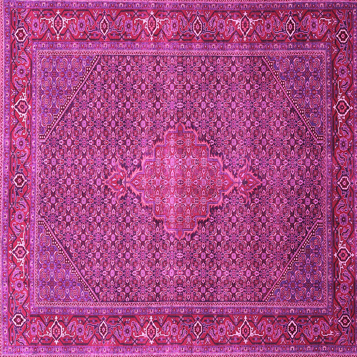 Square Machine Washable Persian Pink Traditional Rug, wshtr1005pnk