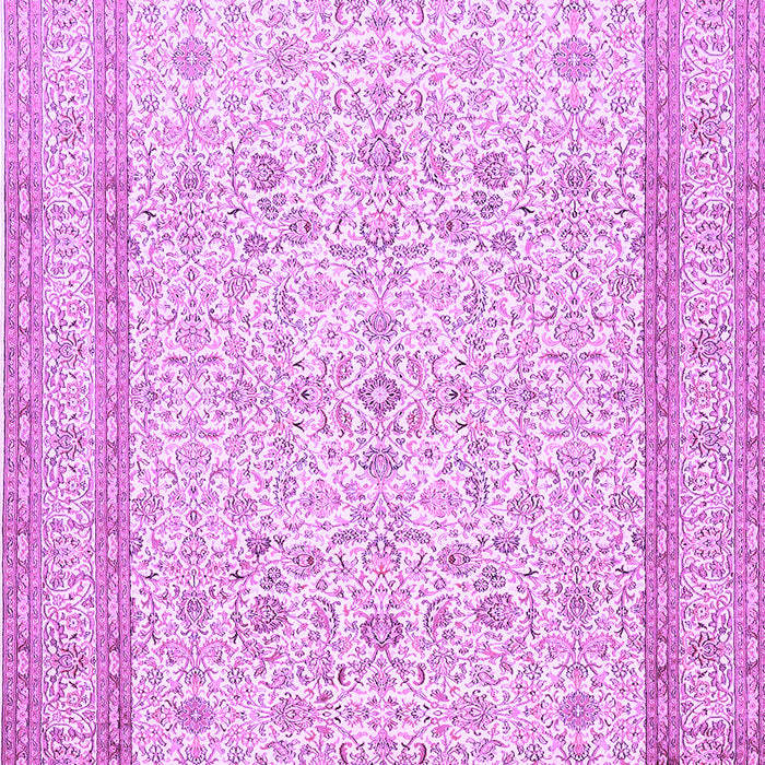 Machine Washable Persian Purple Traditional Area Rugs, wshtr1006pur