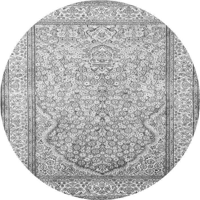 Square Persian Gray Traditional Rug, tr1007gry