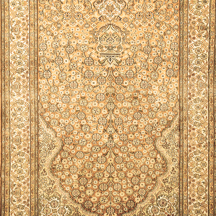 Machine Washable Persian Brown Traditional Rug, wshtr1007brn