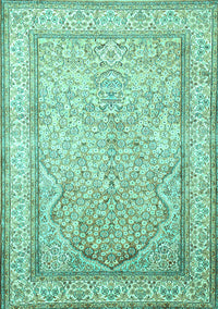 Persian Turquoise Traditional Rug, tr1007turq