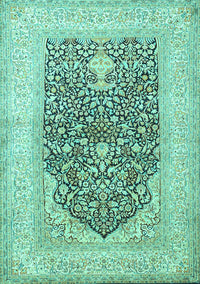 Persian Turquoise Traditional Rug, tr1008turq