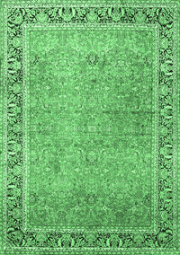 Persian Emerald Green Traditional Rug, tr1009emgrn