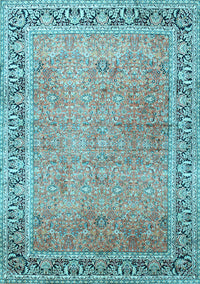 Persian Light Blue Traditional Rug, tr1009lblu