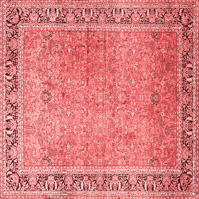 Machine Washable Persian Red Traditional Rug, wshtr1009red
