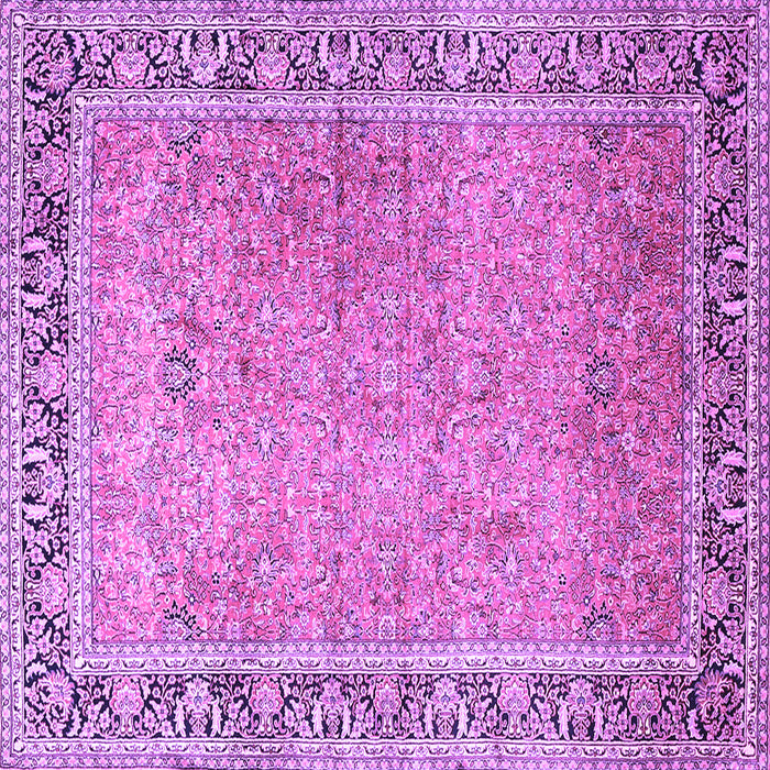 Square Persian Purple Traditional Rug, tr1009pur