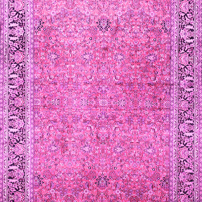 Machine Washable Persian Pink Traditional Rug, wshtr1009pnk