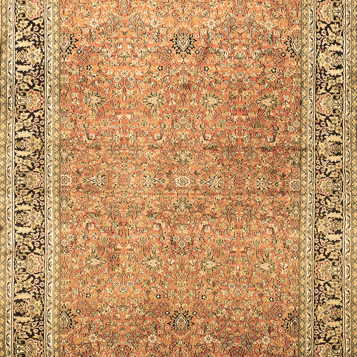 Machine Washable Persian Brown Traditional Rug, wshtr1009brn