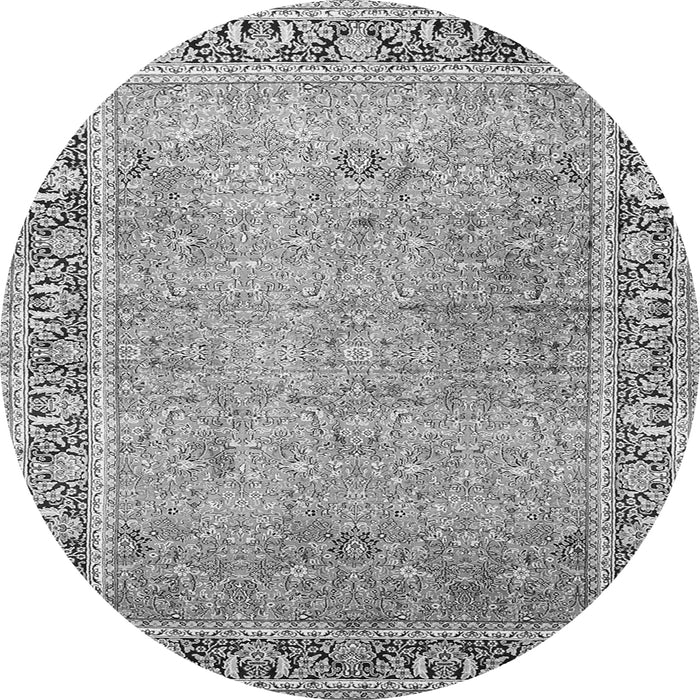 Square Persian Gray Traditional Rug, tr1009gry