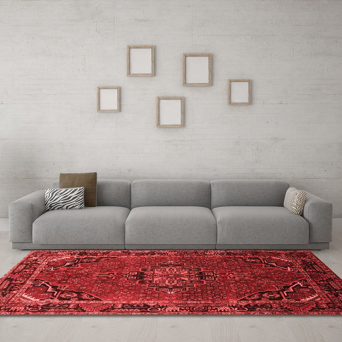 Traditional Red Washable Rugs