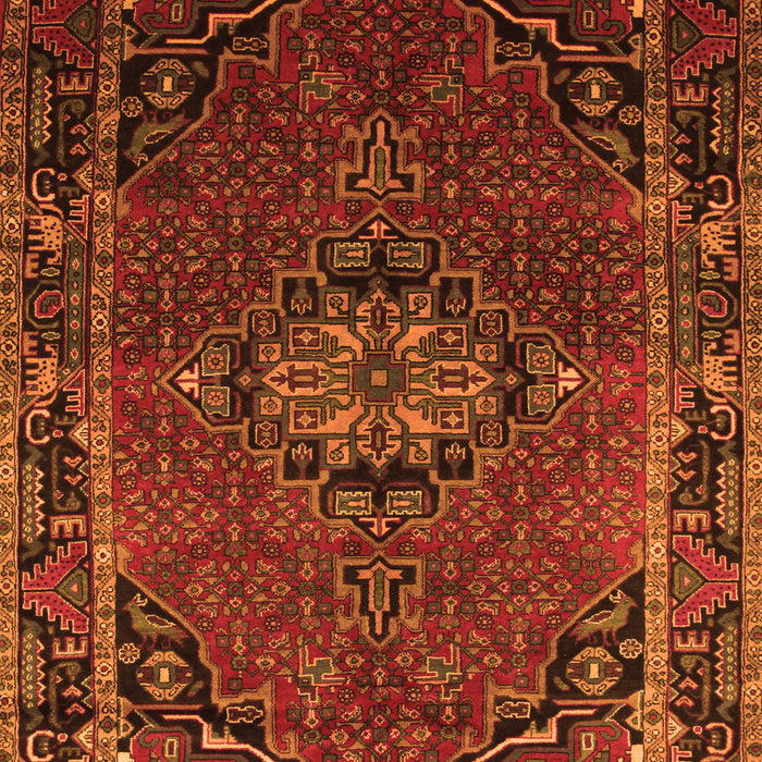 Medallion Orange Traditional Rug, tr100org