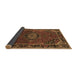 Sideview of Medallion Brown Traditional Rug, tr100brn