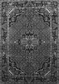 Medallion Gray Traditional Rug, tr100gry