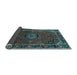 Sideview of Medallion Light Blue Traditional Rug, tr100lblu