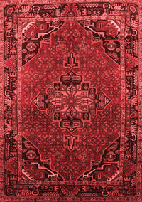 Medallion Red Traditional Rug, tr100red