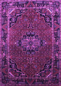 Medallion Purple Traditional Rug, tr100pur