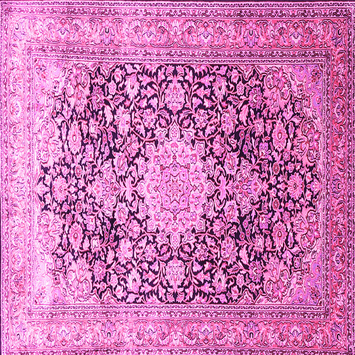 Square Medallion Pink Traditional Rug, tr1010pnk