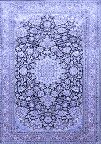 Medallion Blue Traditional Rug, tr1010blu