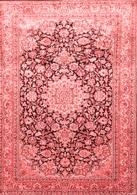 Medallion Red Traditional Rug, tr1010red