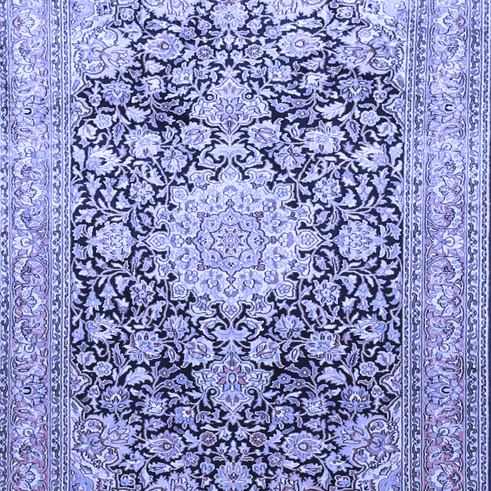Medallion Blue Traditional Rug, tr1010blu