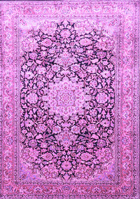 Medallion Purple Traditional Rug, tr1010pur