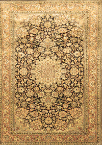 Medallion Brown Traditional Rug, tr1010brn